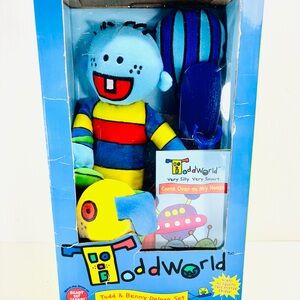 Todd World Animated TV Plush Todd & Benny Deluxe Set 2005 Doll Vintage